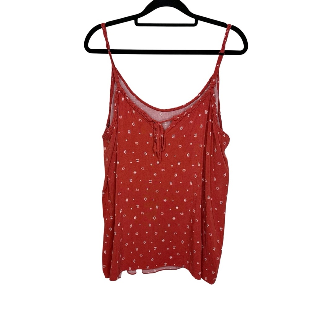 Torrid Challis Braided Sleeveless Flowy Printed Tank Size 2 - Picture 3 of 8
